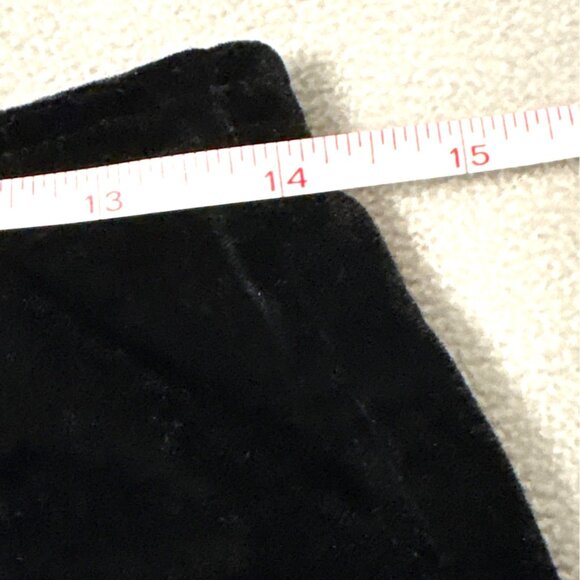 No Boundaries Black Velvet Flared Pants Size 11/13 witchy whimsygoth - Picture 4 of 6